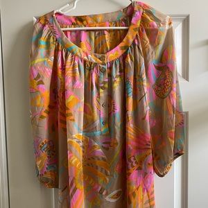 Trina Turk multicolored blouse (M)